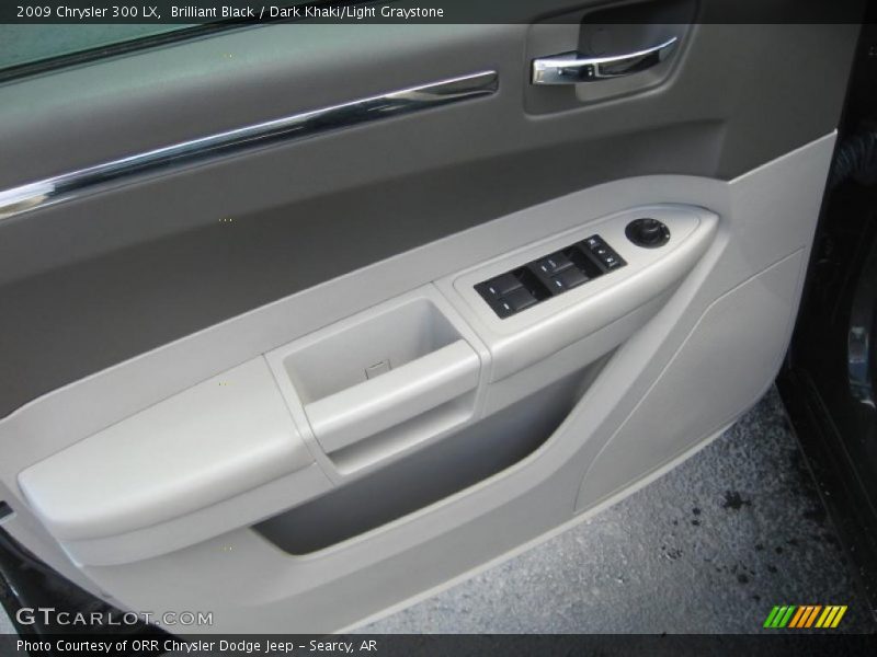 Brilliant Black / Dark Khaki/Light Graystone 2009 Chrysler 300 LX