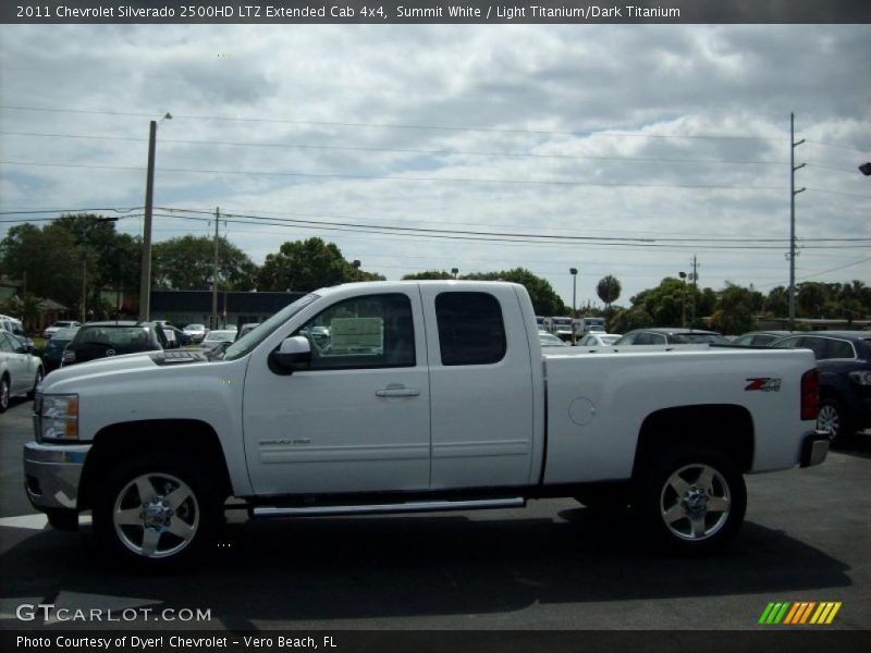 Summit White / Light Titanium/Dark Titanium 2011 Chevrolet Silverado 2500HD LTZ Extended Cab 4x4