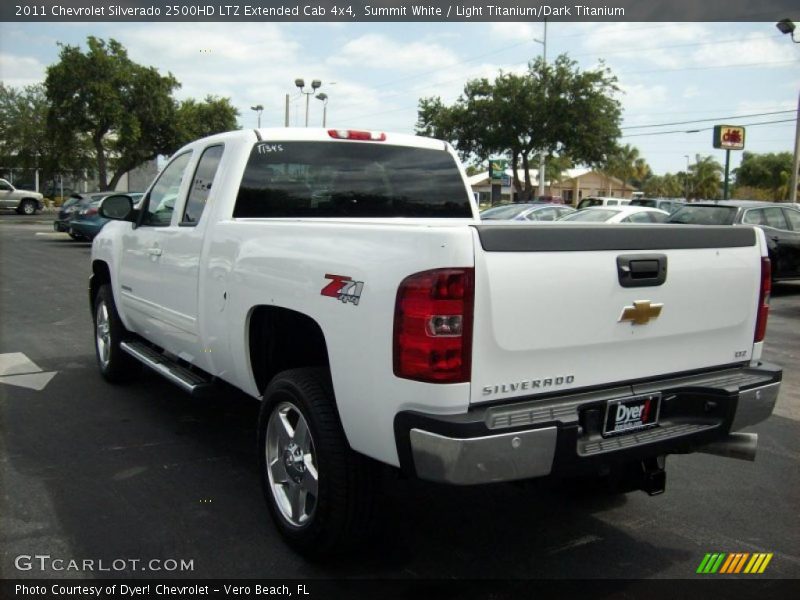 Summit White / Light Titanium/Dark Titanium 2011 Chevrolet Silverado 2500HD LTZ Extended Cab 4x4