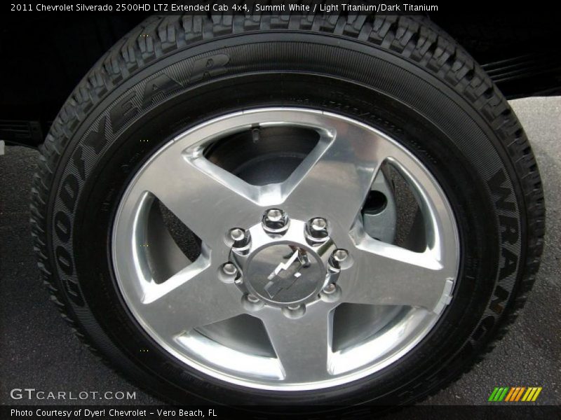 Summit White / Light Titanium/Dark Titanium 2011 Chevrolet Silverado 2500HD LTZ Extended Cab 4x4