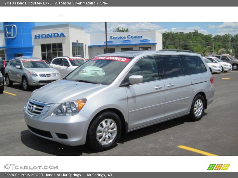 Alabaster Silver Metallic / Gray 2010 Honda Odyssey EX-L