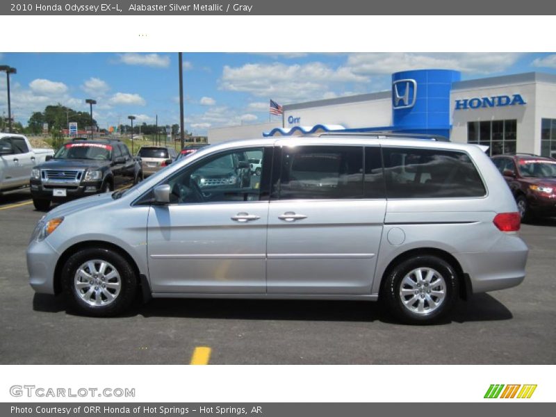 Alabaster Silver Metallic / Gray 2010 Honda Odyssey EX-L