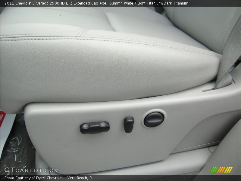 Summit White / Light Titanium/Dark Titanium 2011 Chevrolet Silverado 2500HD LTZ Extended Cab 4x4