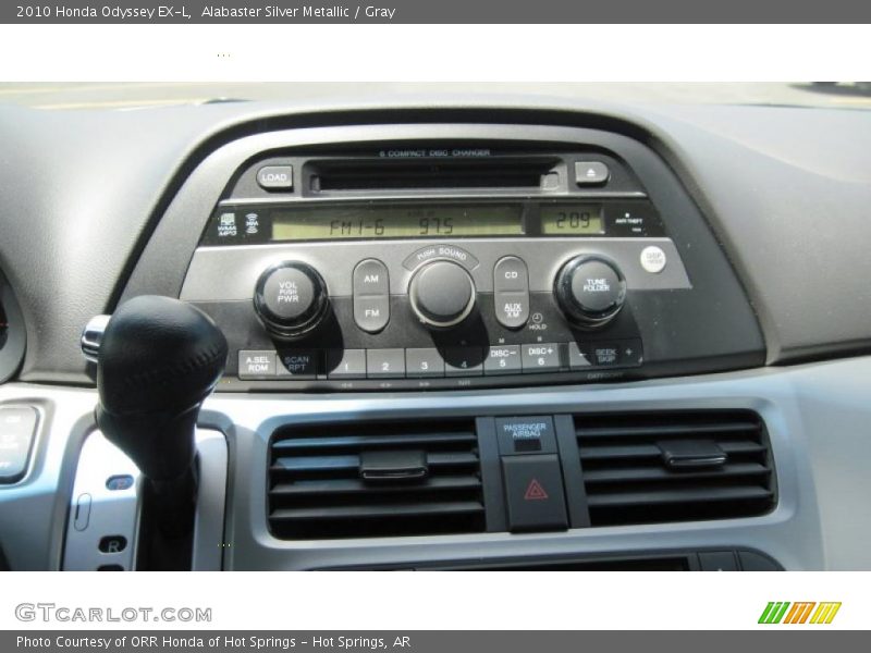 Alabaster Silver Metallic / Gray 2010 Honda Odyssey EX-L