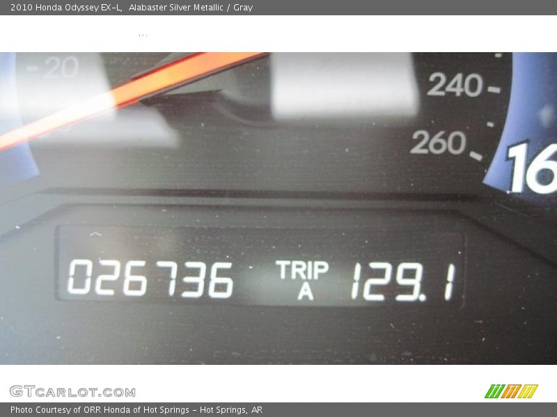 Alabaster Silver Metallic / Gray 2010 Honda Odyssey EX-L