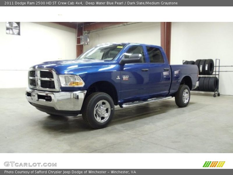 Deep Water Blue Pearl / Dark Slate/Medium Graystone 2011 Dodge Ram 2500 HD ST Crew Cab 4x4