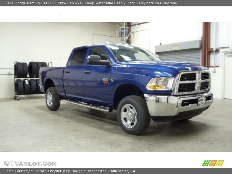 Deep Water Blue Pearl / Dark Slate/Medium Graystone 2011 Dodge Ram 2500 HD ST Crew Cab 4x4