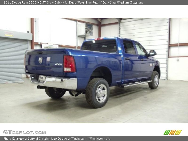 Deep Water Blue Pearl / Dark Slate/Medium Graystone 2011 Dodge Ram 2500 HD ST Crew Cab 4x4