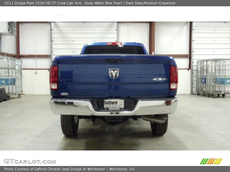 Deep Water Blue Pearl / Dark Slate/Medium Graystone 2011 Dodge Ram 2500 HD ST Crew Cab 4x4