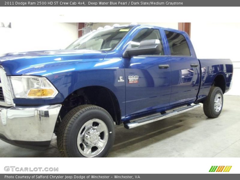 Deep Water Blue Pearl / Dark Slate/Medium Graystone 2011 Dodge Ram 2500 HD ST Crew Cab 4x4