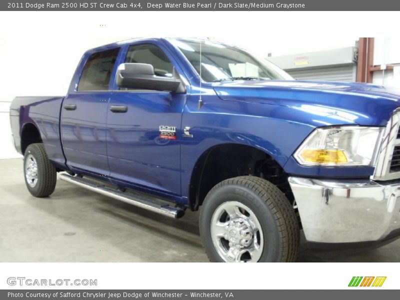 Deep Water Blue Pearl / Dark Slate/Medium Graystone 2011 Dodge Ram 2500 HD ST Crew Cab 4x4