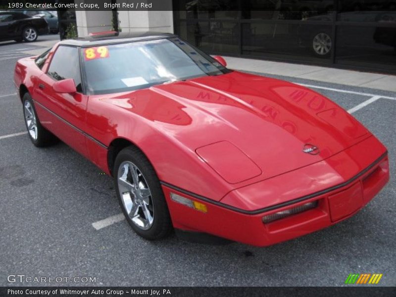  1989 Corvette Coupe Bright Red
