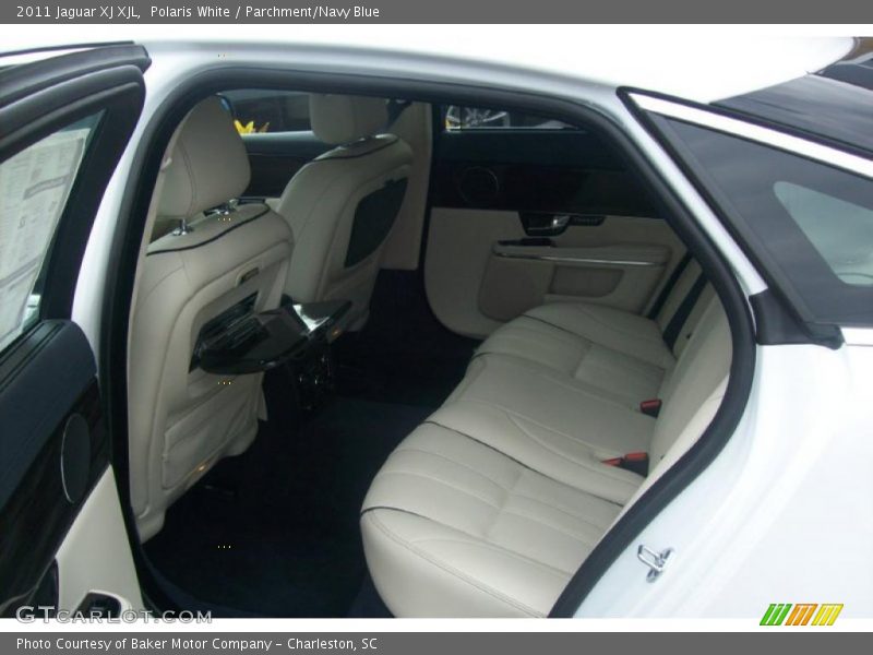 Polaris White / Parchment/Navy Blue 2011 Jaguar XJ XJL