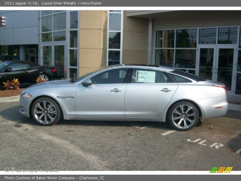Liquid Silver Metallic / Ivory/Oyster 2011 Jaguar XJ XJL