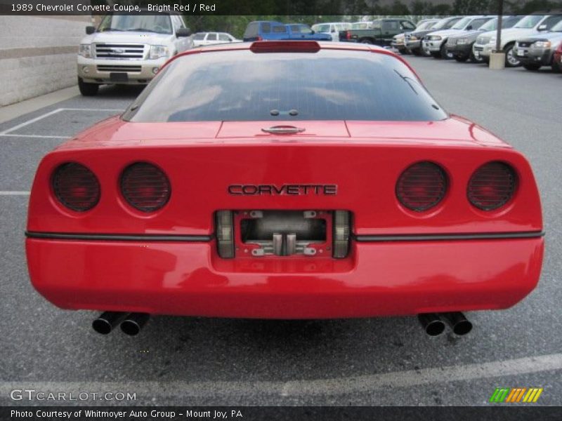 Bright Red / Red 1989 Chevrolet Corvette Coupe