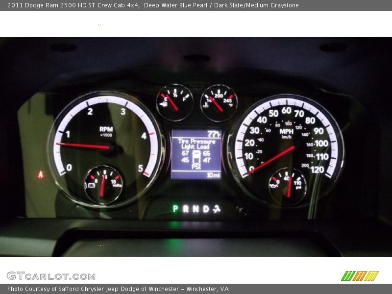 Deep Water Blue Pearl / Dark Slate/Medium Graystone 2011 Dodge Ram 2500 HD ST Crew Cab 4x4