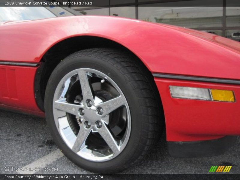 Bright Red / Red 1989 Chevrolet Corvette Coupe