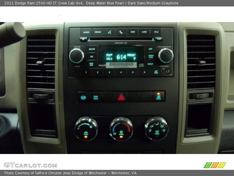 Deep Water Blue Pearl / Dark Slate/Medium Graystone 2011 Dodge Ram 2500 HD ST Crew Cab 4x4