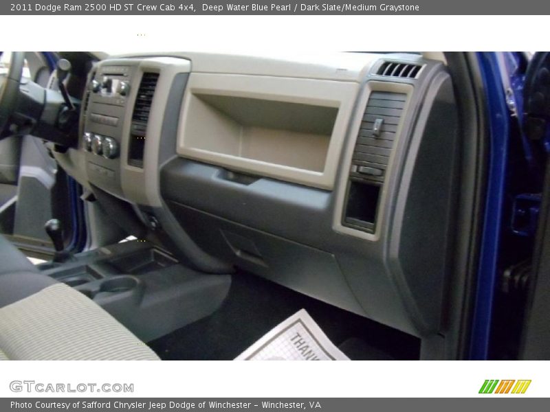 Deep Water Blue Pearl / Dark Slate/Medium Graystone 2011 Dodge Ram 2500 HD ST Crew Cab 4x4