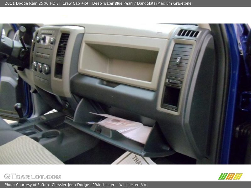 Deep Water Blue Pearl / Dark Slate/Medium Graystone 2011 Dodge Ram 2500 HD ST Crew Cab 4x4