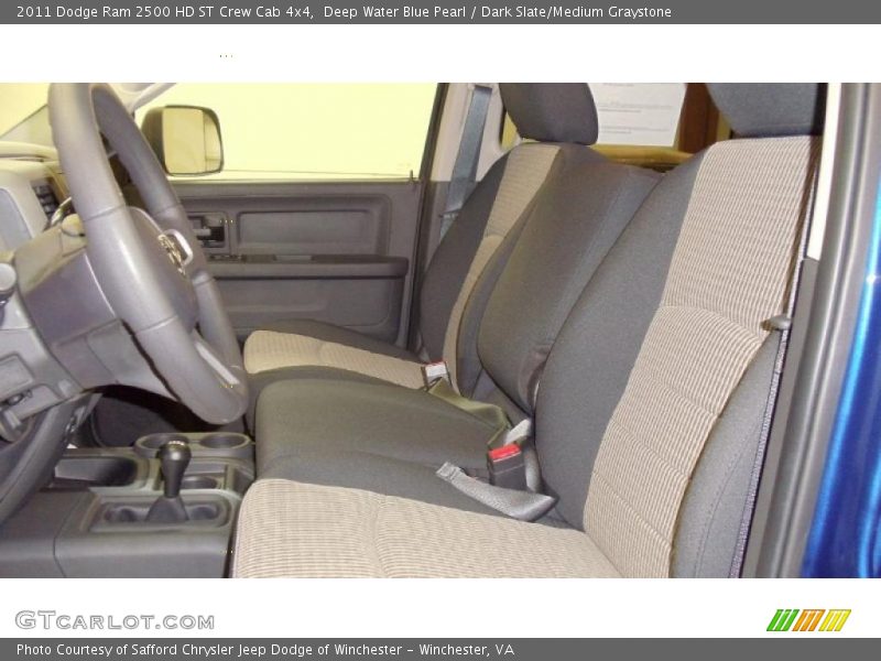 Deep Water Blue Pearl / Dark Slate/Medium Graystone 2011 Dodge Ram 2500 HD ST Crew Cab 4x4