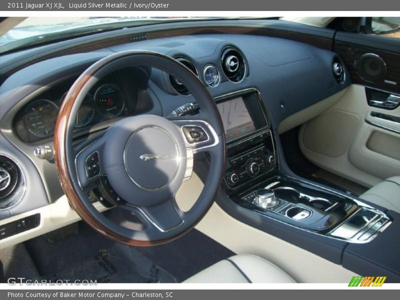 Liquid Silver Metallic / Ivory/Oyster 2011 Jaguar XJ XJL