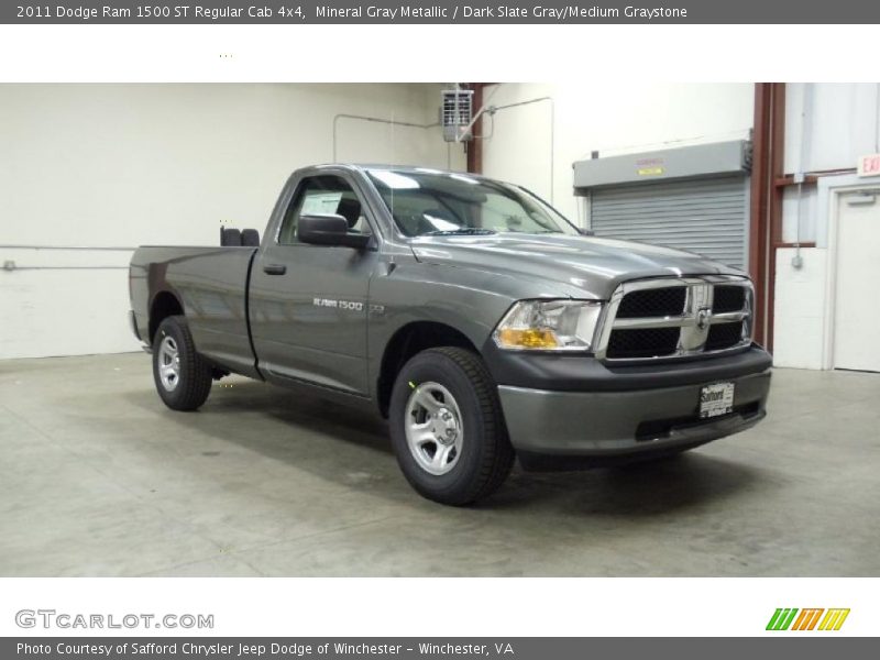 Mineral Gray Metallic / Dark Slate Gray/Medium Graystone 2011 Dodge Ram 1500 ST Regular Cab 4x4