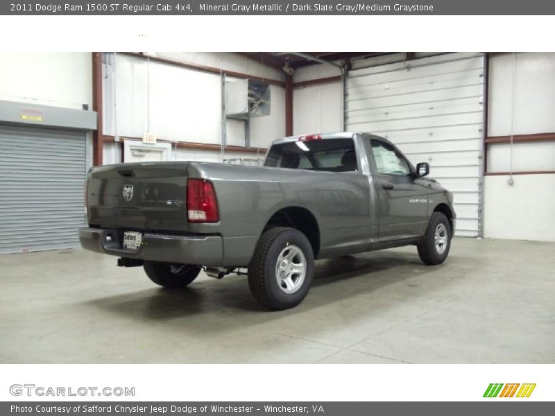 Mineral Gray Metallic / Dark Slate Gray/Medium Graystone 2011 Dodge Ram 1500 ST Regular Cab 4x4