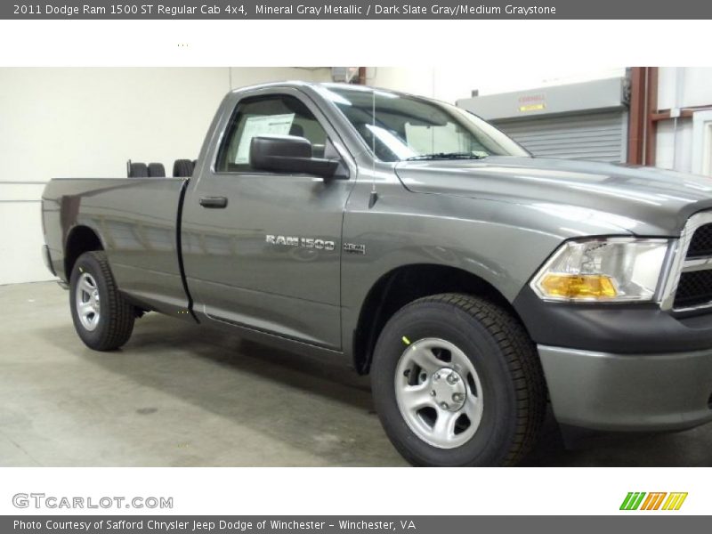 Mineral Gray Metallic / Dark Slate Gray/Medium Graystone 2011 Dodge Ram 1500 ST Regular Cab 4x4