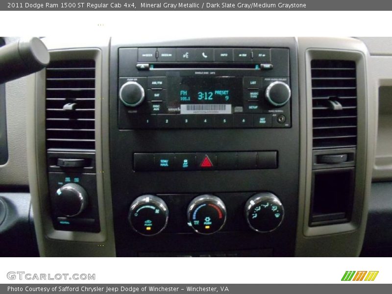 Mineral Gray Metallic / Dark Slate Gray/Medium Graystone 2011 Dodge Ram 1500 ST Regular Cab 4x4
