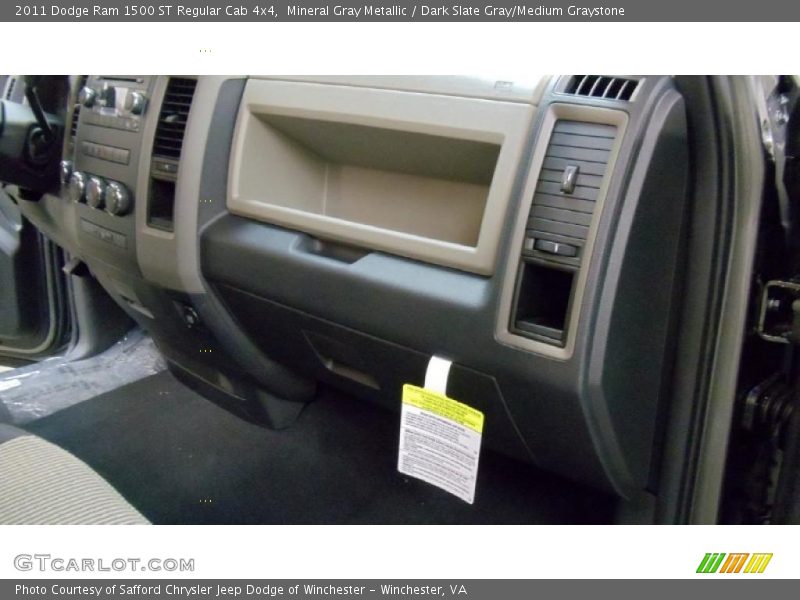 Mineral Gray Metallic / Dark Slate Gray/Medium Graystone 2011 Dodge Ram 1500 ST Regular Cab 4x4