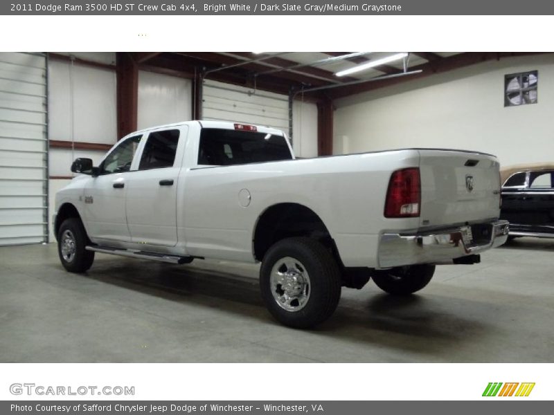 Bright White / Dark Slate Gray/Medium Graystone 2011 Dodge Ram 3500 HD ST Crew Cab 4x4