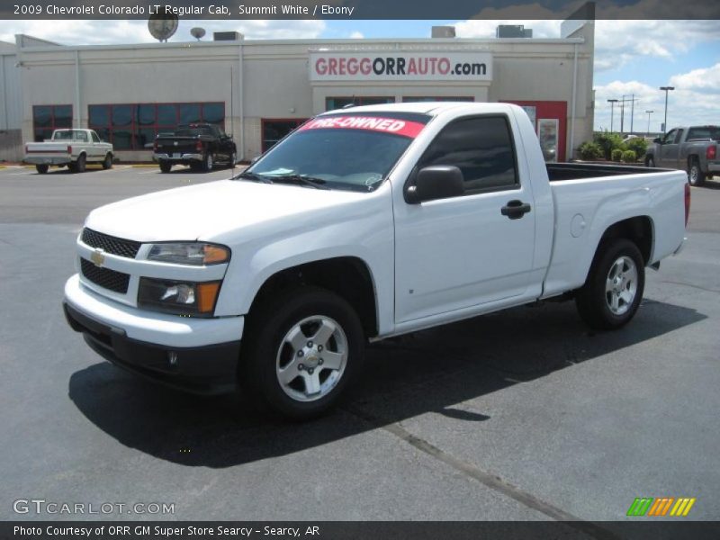 Summit White / Ebony 2009 Chevrolet Colorado LT Regular Cab