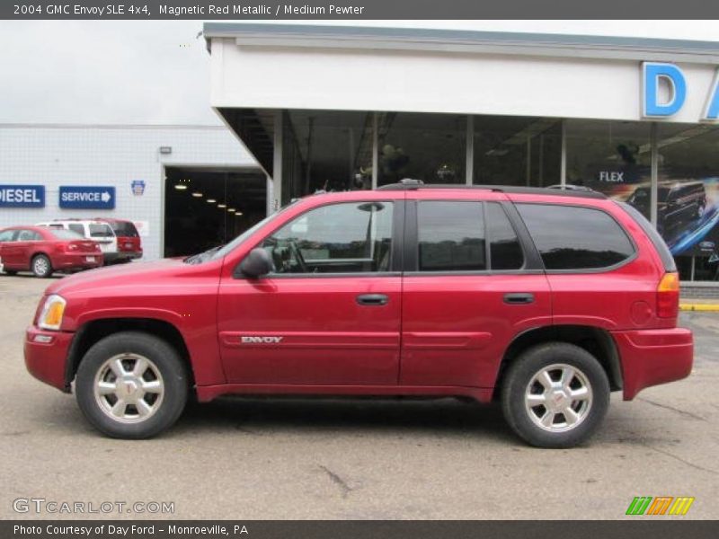 Magnetic Red Metallic / Medium Pewter 2004 GMC Envoy SLE 4x4