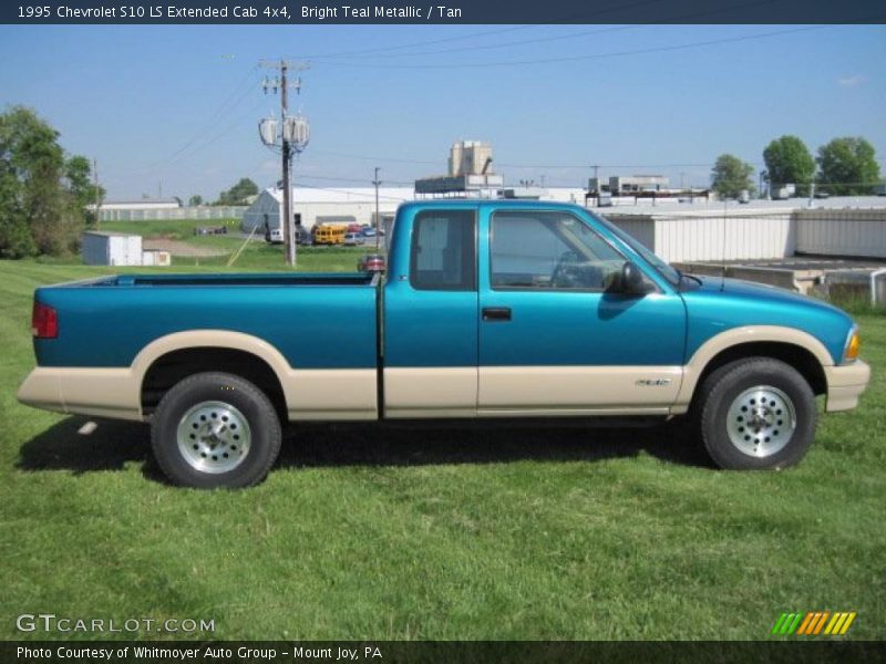  1995 S10 LS Extended Cab 4x4 Bright Teal Metallic