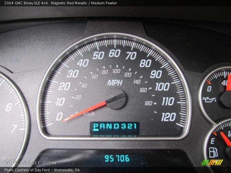 Magnetic Red Metallic / Medium Pewter 2004 GMC Envoy SLE 4x4