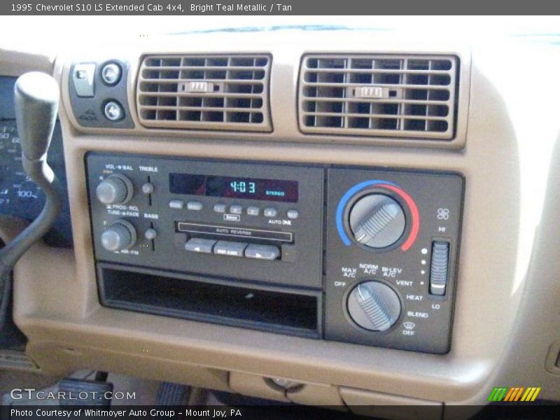 Bright Teal Metallic / Tan 1995 Chevrolet S10 LS Extended Cab 4x4