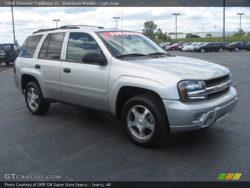 Silverstone Metallic / Light Gray 2008 Chevrolet TrailBlazer LS