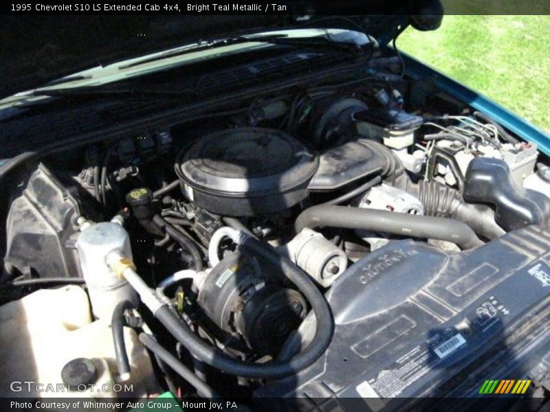 Bright Teal Metallic / Tan 1995 Chevrolet S10 LS Extended Cab 4x4