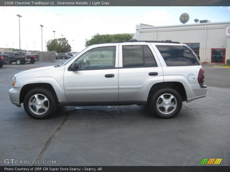 Silverstone Metallic / Light Gray 2008 Chevrolet TrailBlazer LS