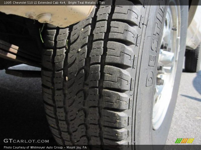 Bright Teal Metallic / Tan 1995 Chevrolet S10 LS Extended Cab 4x4