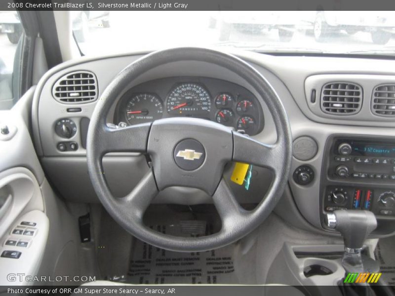 Silverstone Metallic / Light Gray 2008 Chevrolet TrailBlazer LS