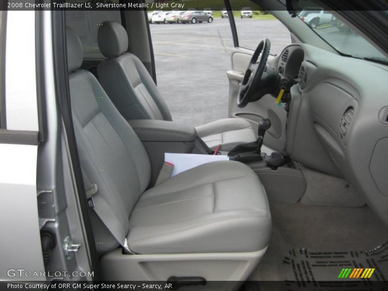 Silverstone Metallic / Light Gray 2008 Chevrolet TrailBlazer LS