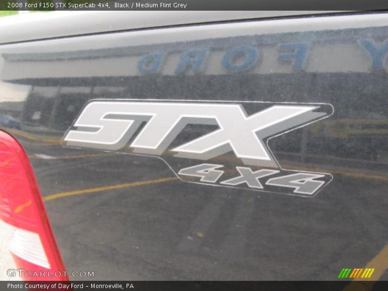 Black / Medium Flint Grey 2008 Ford F150 STX SuperCab 4x4