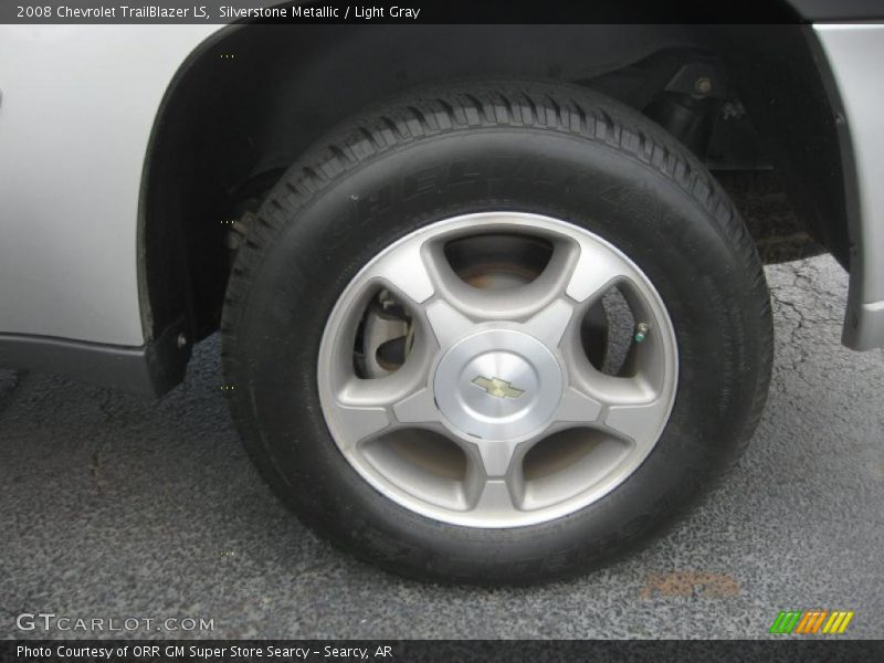 Silverstone Metallic / Light Gray 2008 Chevrolet TrailBlazer LS
