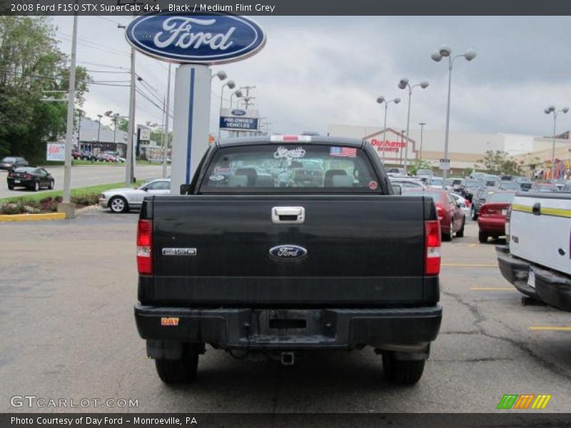 Black / Medium Flint Grey 2008 Ford F150 STX SuperCab 4x4