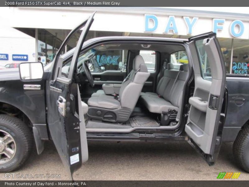 Black / Medium Flint Grey 2008 Ford F150 STX SuperCab 4x4