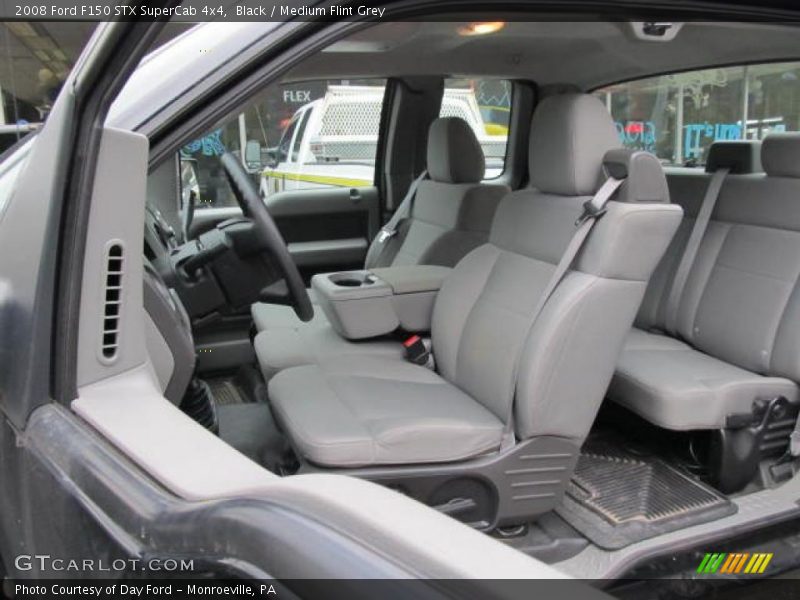 Black / Medium Flint Grey 2008 Ford F150 STX SuperCab 4x4