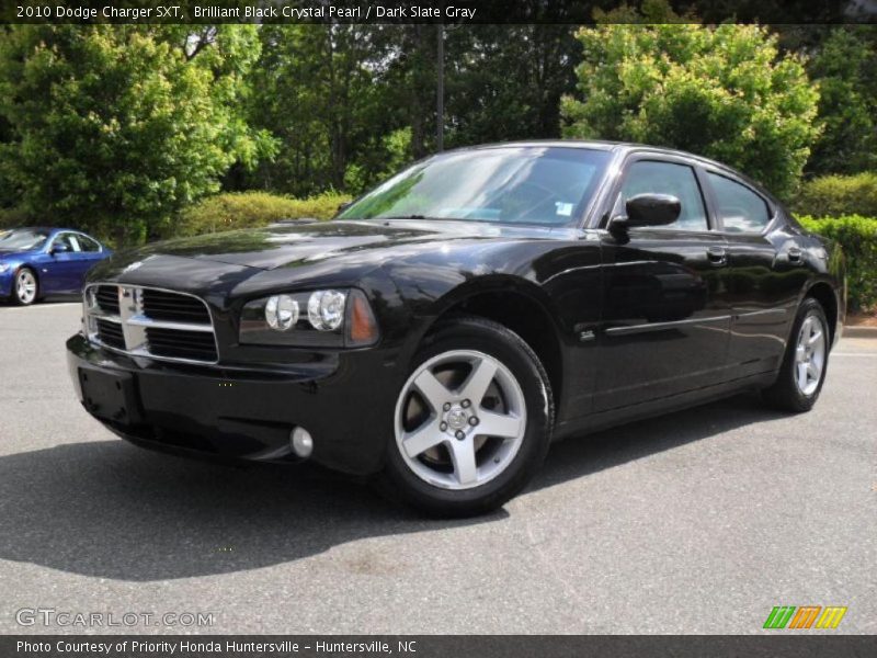 Brilliant Black Crystal Pearl / Dark Slate Gray 2010 Dodge Charger SXT