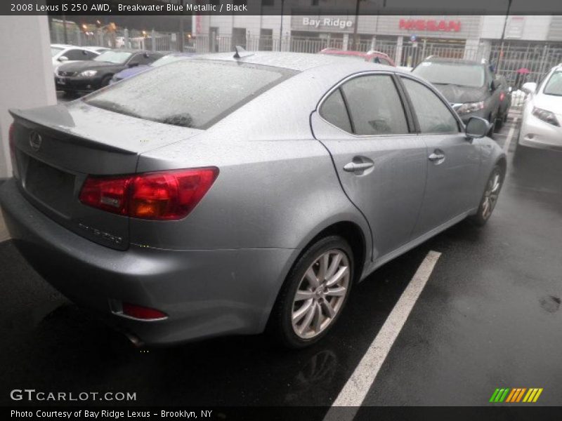 Breakwater Blue Metallic / Black 2008 Lexus IS 250 AWD